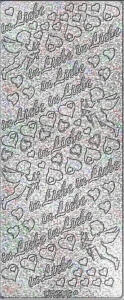 Ursus HOL.KREATIV STICKER 10x23CM,MOTIV 27,5ST.SILB