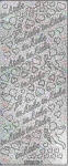 Ursus HOL.KREATIV STICKER 10x23CM,MOTIV 27,5ST.SILB