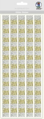 Ursus GLITTER STICKER "SILBER/GOLD"