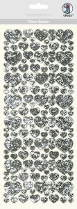 Ursus FLITTER STICKER "SILBER HERZ"