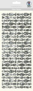 Ursus FLITTER STICKER "SILBER FISCH"