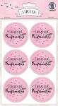 Ursus STICKER "EINLADUNG ZU M. KONFIRMATION" ROSA