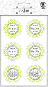 Ursus STICKER "HOCHZEIT" MRS. & MRS.