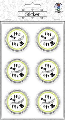 Ursus STICKER "HOCHZEIT" MR. & MR.