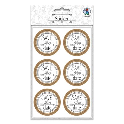 Ursus STICKER "HOCHZEIT" SAVE THE DATE