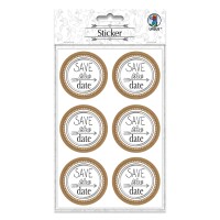 Ursus STICKER "HOCHZEIT" SAVE THE DATE
