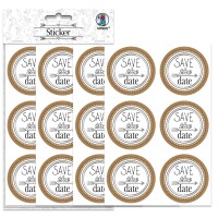 Ursus STICKER "HOCHZEIT" SAVE THE DATE