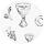 Ursus CHARITY 200G.DIN A4,5BL.SILBER MOTIV 02
