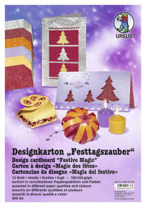 Ursus DESIGNKARTON "FESTTAGSZAUBER" DIN A4,12BL.S.