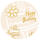 Ursus BRILLANT 230G.DIN A4,5BL.GOLD HAPPY BIRTHDAY