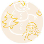 Ursus BRILLANT 230G.DIN A4,5BL.GOLD WEIHNACHTEN