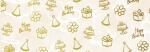 Ursus BRILLANT 230G.DIN A4,25BL.GOLD HAPPY BIRTHDAY