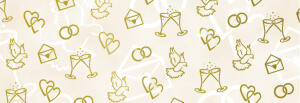 Ursus BRILLANT 230G.DIN A4,25BL.GOLD HOCHZEIT