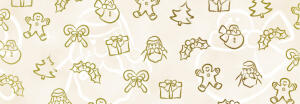 Ursus BRILLANT 230G.DIN A4,25BL.GOLD WEIHNACHTEN