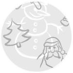 Ursus BRILLANT 230G.DIN A4,5BL.SILBER WEIHNACHTEN