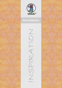 Ursus PERLMUTTKARTON 215G.23x33CM,5BL.ORANGE