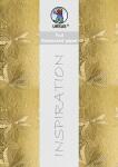 Ursus FOIL EMBOSSED PAPER "LEAVES"220G.A4,5BL.GOLD