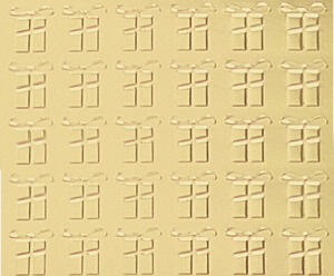 Ursus FOIL EMBOSSED PAPER "PARCELS"220G.A4,5BL.GOLD