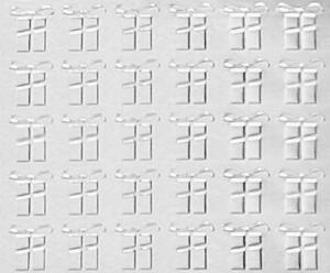 Ursus FOIL EMBOSSED PAPER "PARCELS"220G.A4,5BL.SILBER