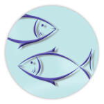 Ursus TONKTN.220G.DIN A4,5BL.CHR.SYMBOLE FISCH