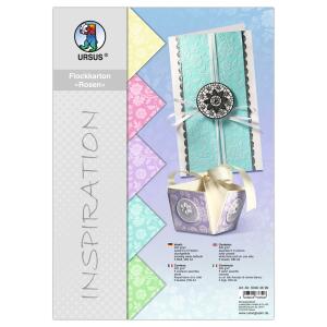 Ursus FLOCKKARTON "ROSEN"220G.A4,5BL.5FARBEN