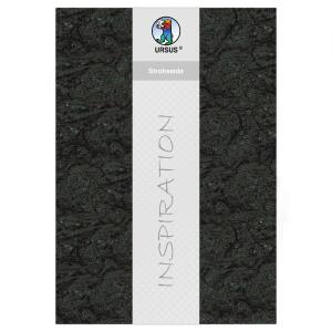 Ursus STROHSEIDE 25G.23x33CM,5BL.SCHWARZ