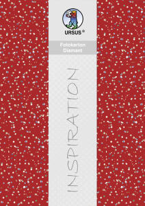 Ursus FOTOKARTON "DIAMANT"300G.22x33CM,5BL.RUBINROT