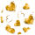 Ursus DESIGNKARTON "GOLD" 200G.DIN A4,5BL.MO.1