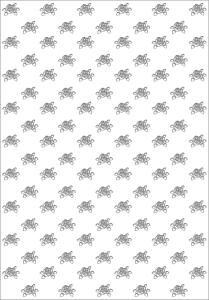 Ursus SILHOUETTENKARTON 300G.23x33CM,ROSEN