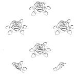 Ursus SILHOUETTENKARTON 300G.23x33CM,ROSEN
