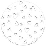 Ursus SILHOUETTENKARTON 300G.23x33CM,HERZEN