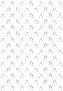 Ursus SILHOUETTENKARTON 300G.23x33MM,SEKTGLÄSER