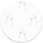 Ursus SILHOUETTENKARTON 300G.23x33MM,SEKTGLÄSER