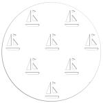 Ursus SILHOUETTENKARTON 300G.23x33CM,SEGELBOOTE