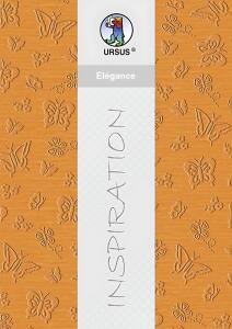 Ursus ELEGANCE 220G.23x32CM,5BL.SCHMETTERL.ORANGE