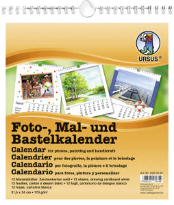 Ursus FOTO-, MAL- U. BASTELKALENDER "WEISS"