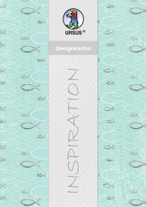 Ursus DESIGNKARTON JESUS AQUA 200G. A4,5BL.MO3