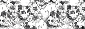 Ursus DESIGNKARTON SKULL 200G. A4,25BL.MO3