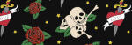 Ursus DESIGNKARTON SKULL 200G. A4,25BL.MO4