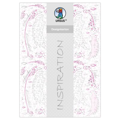 Ursus DESIGNKARTON RELIGION PINK 200G. A4,5BL.MO1