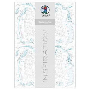 Ursus DESIGNKARTON RELIGION BLUE 200G. A4,5BL.MO1