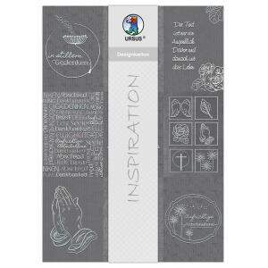 Ursus DESIGNKARTON KONDOLENZ 200G. A4,5BL.MO1