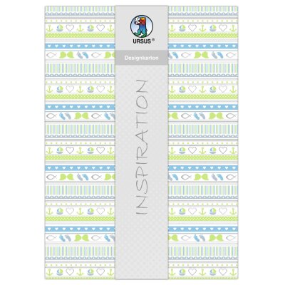 Ursus DESIGNKARTON "MEINE TAUFE" JUNGE 200G. A4,5BL.MO2