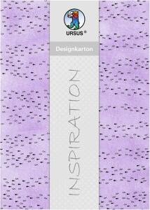 Ursus DESIGNKARTON HALLELUJA 200G.A4,25BL.MO4 FLIEDER