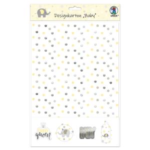 Ursus DESIGNKARTON BABY 200G.A4,5BL.