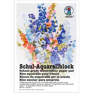 Ursus AQUARELLBLOCK 150G.DIN A4,10BL.HOCHWEISS