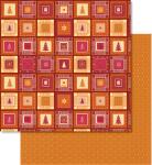 Ursus SCRAPB.PAPER WINTERZ.ORANGE/ROT...
