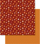 Ursus SCRAPB.PAPER WINTERZ.ORANGE/ROT 12"x12",5BL.
