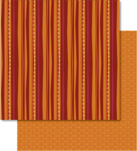 Ursus SCRAPB.PAPER WINTERZ.ORANGE/ROT 12"x12",5BL.