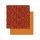Ursus SCRAPB.PAPER WINTERZ.ORANGE/ROT 12"x12",25BL.